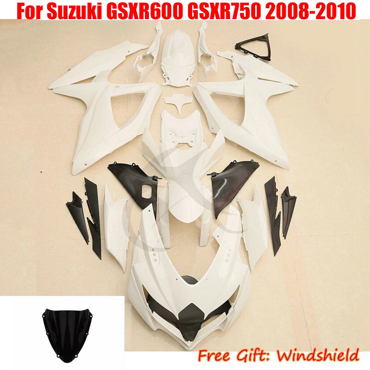 Unpainted Fairing Bodywork for Suzuki GSXR600 GSXR750 (2001–2020)