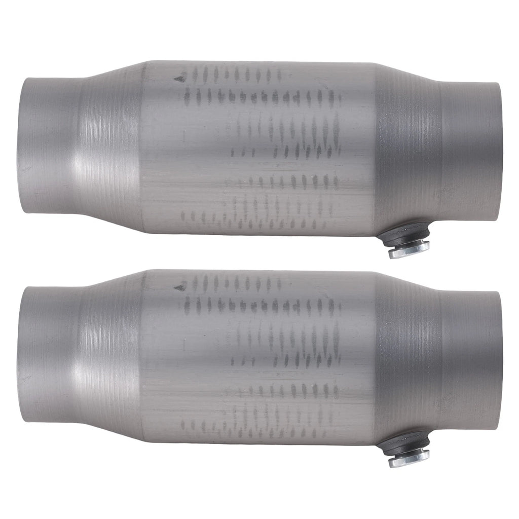 Pair 3 Inch Universal Catalytic Converter for (W/O2 Sensor Port)