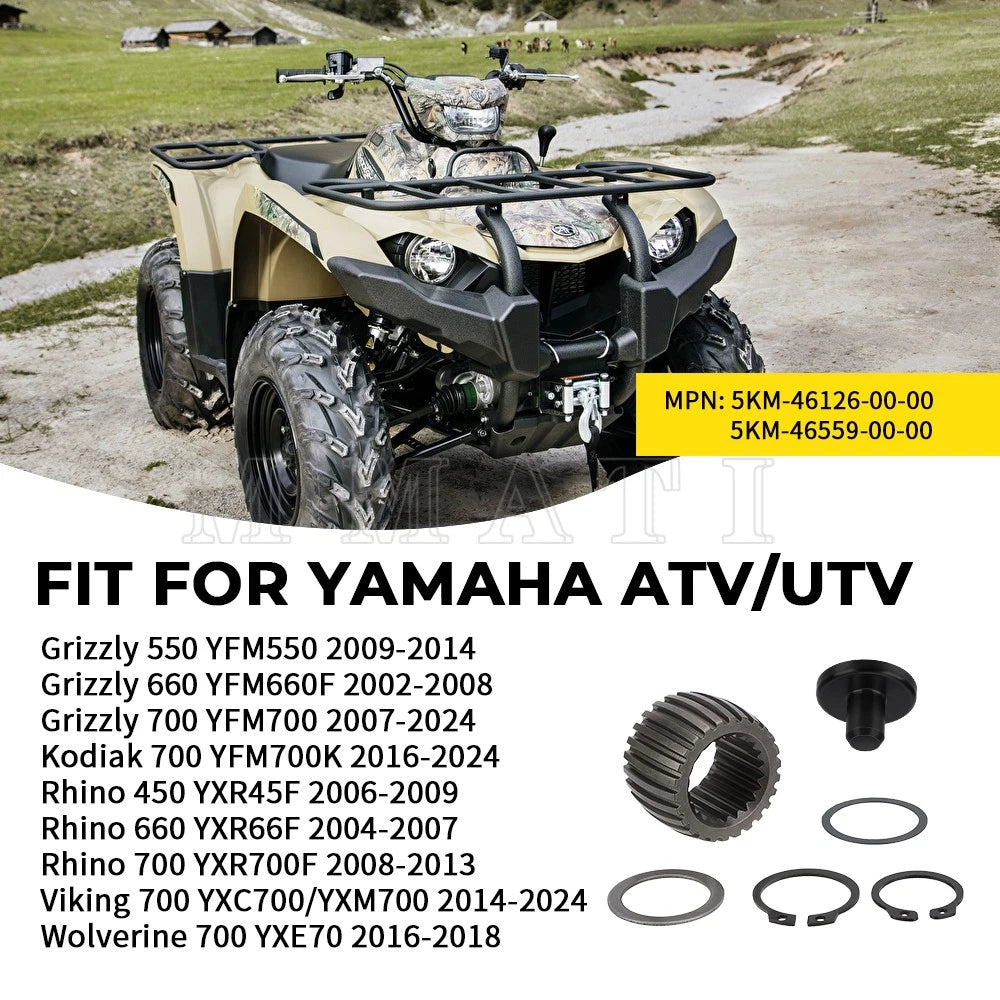 Rear Drive Shaft Coupling & Damper for Yamaha Grizzly Kodiak Rhino Viking (2000–2023)