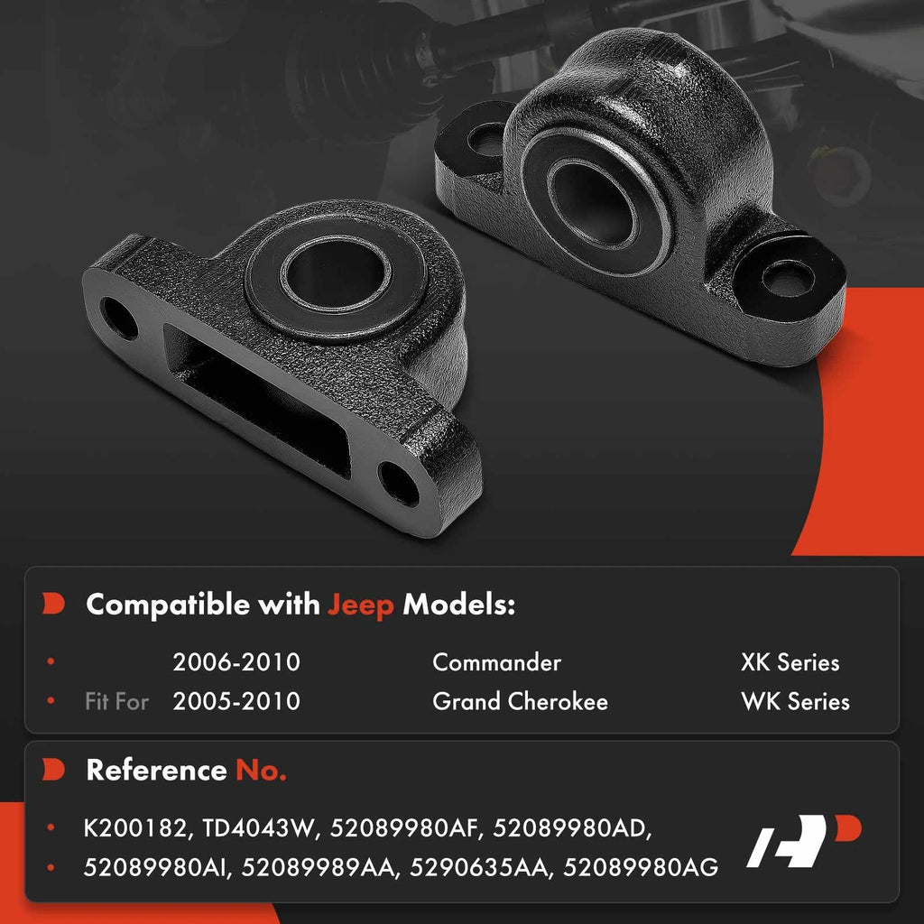 2X Front Lower Rearward Control Arm Bushing for Jeep Grand Cherokee (2005–2010)