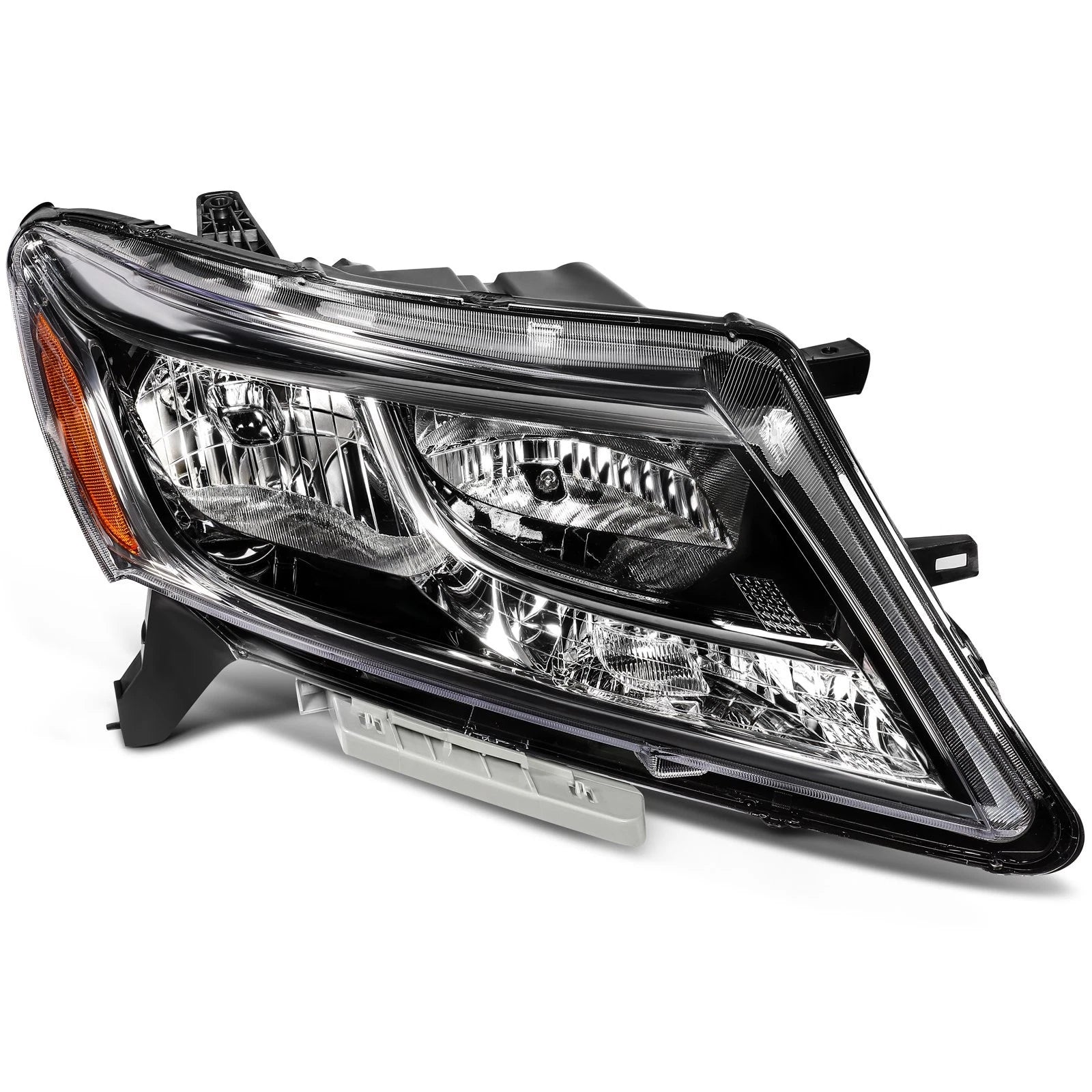 Right Side Headlight for Nissan Pathfinder (2013–2016) Chrome Amber Reflector