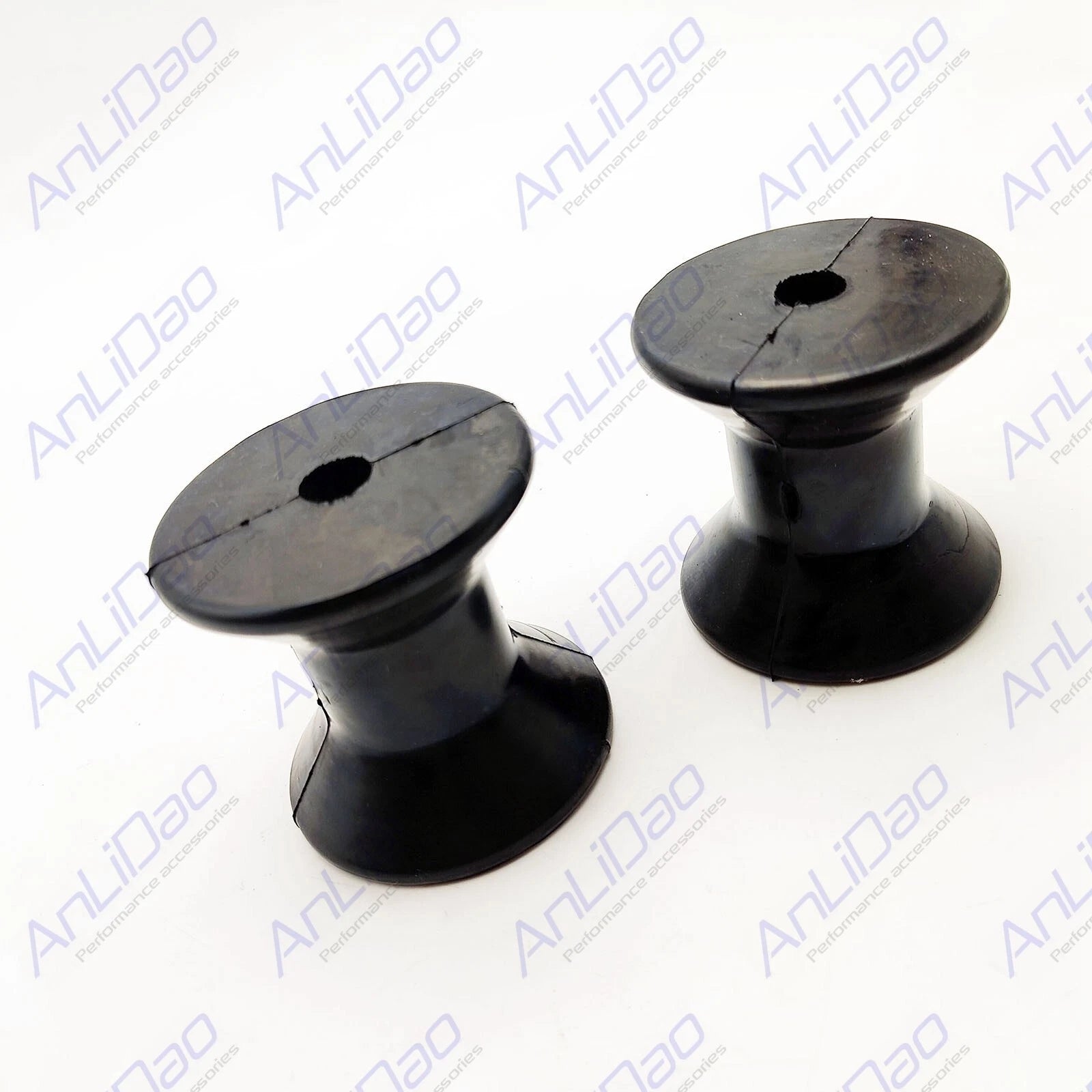 2Pcs Bow Stop Rollers for Boat Trailer (3 Inch Mounting Width)