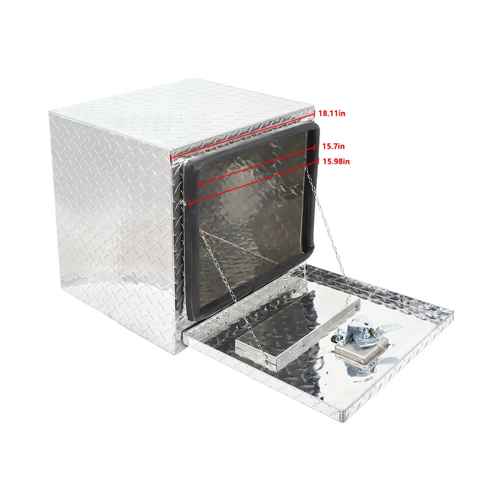 18 Inch Silver Aluminum Underbody Tool Box for Trucks