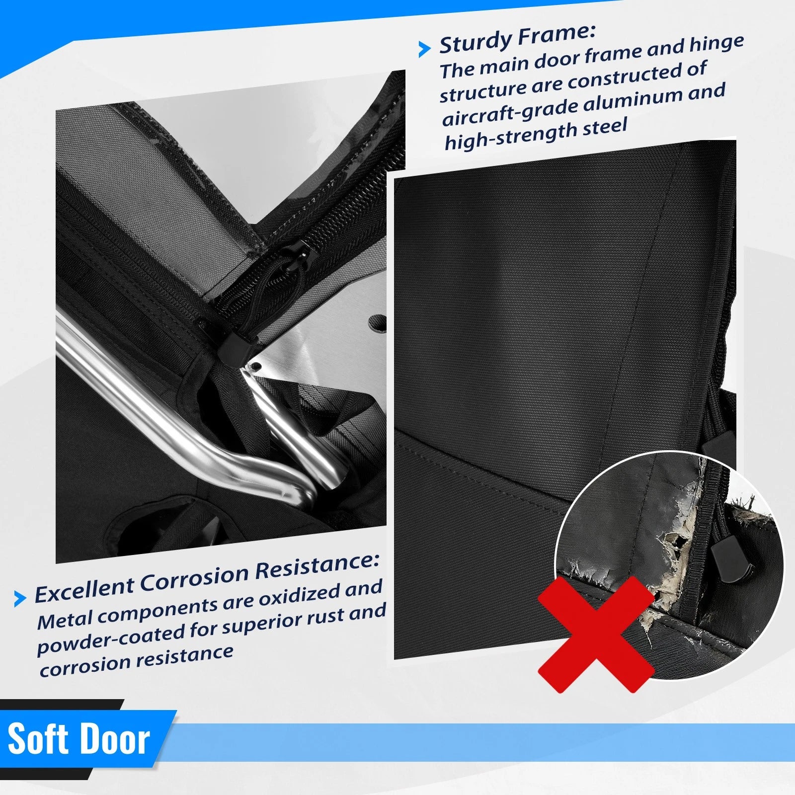 Soft Doors for Polaris Ranger 1000 / XP 1000 (2017–2024)