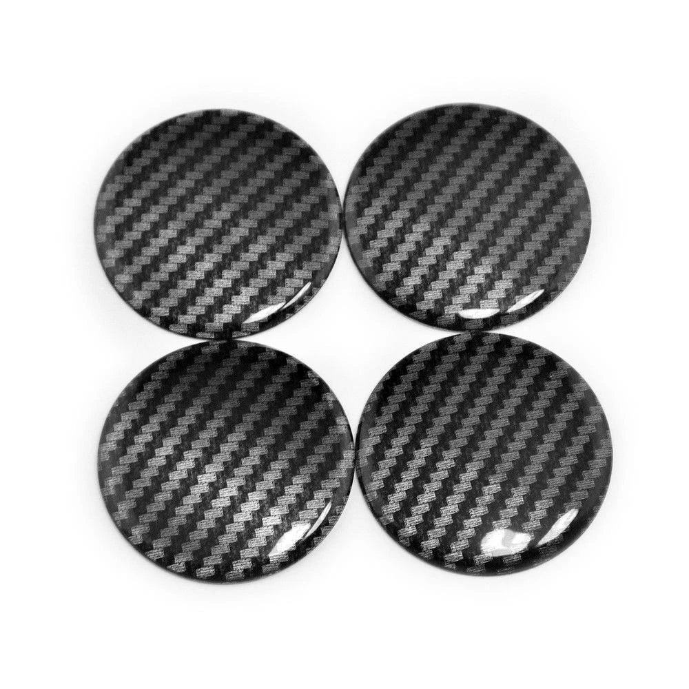Set of 4 50mm Aluminum Wheel Center Cap Stickers for Auto Vehicles