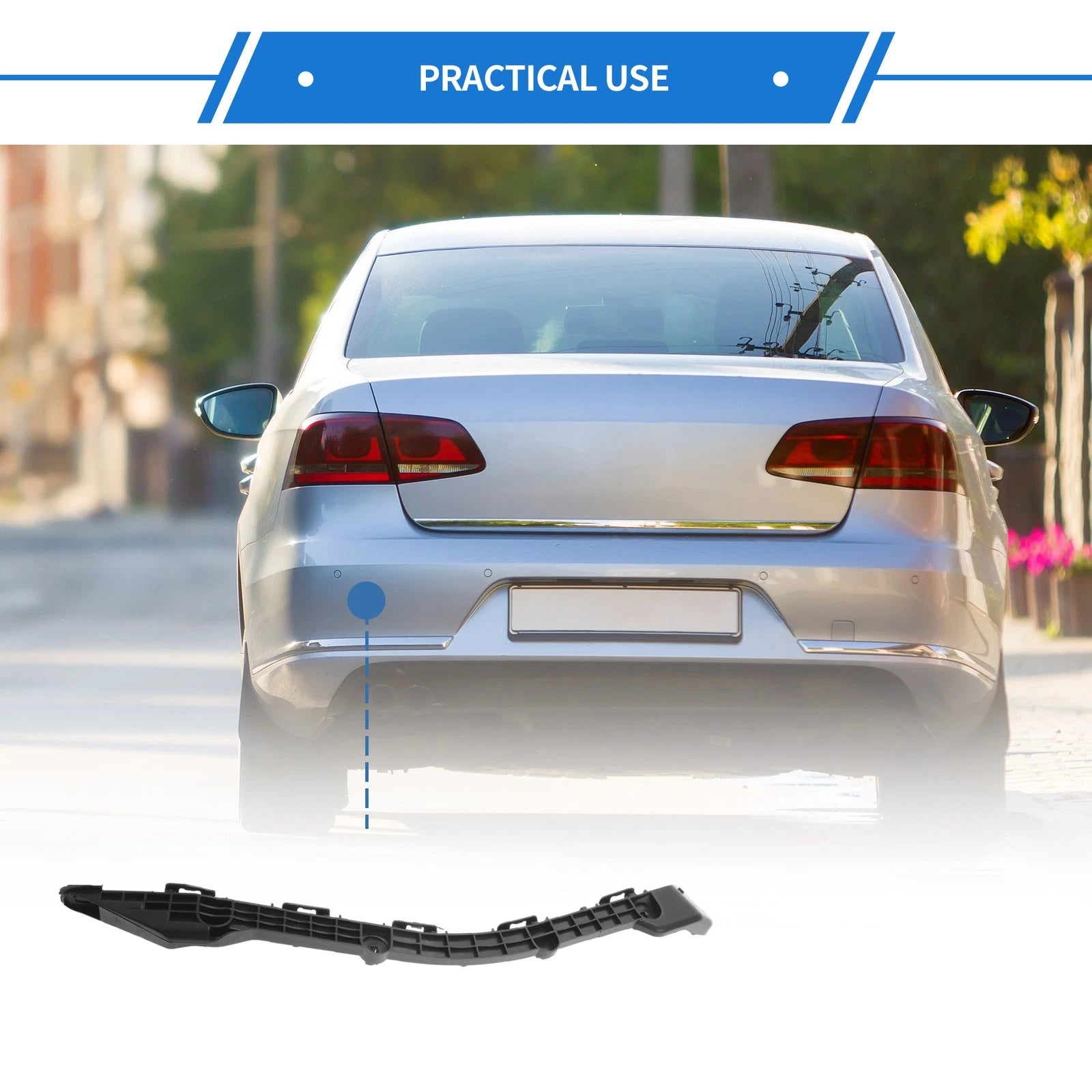 Left Rear Bumper Retainer Bracket No. 5257602110 for Toyota Corolla (2014–2019)