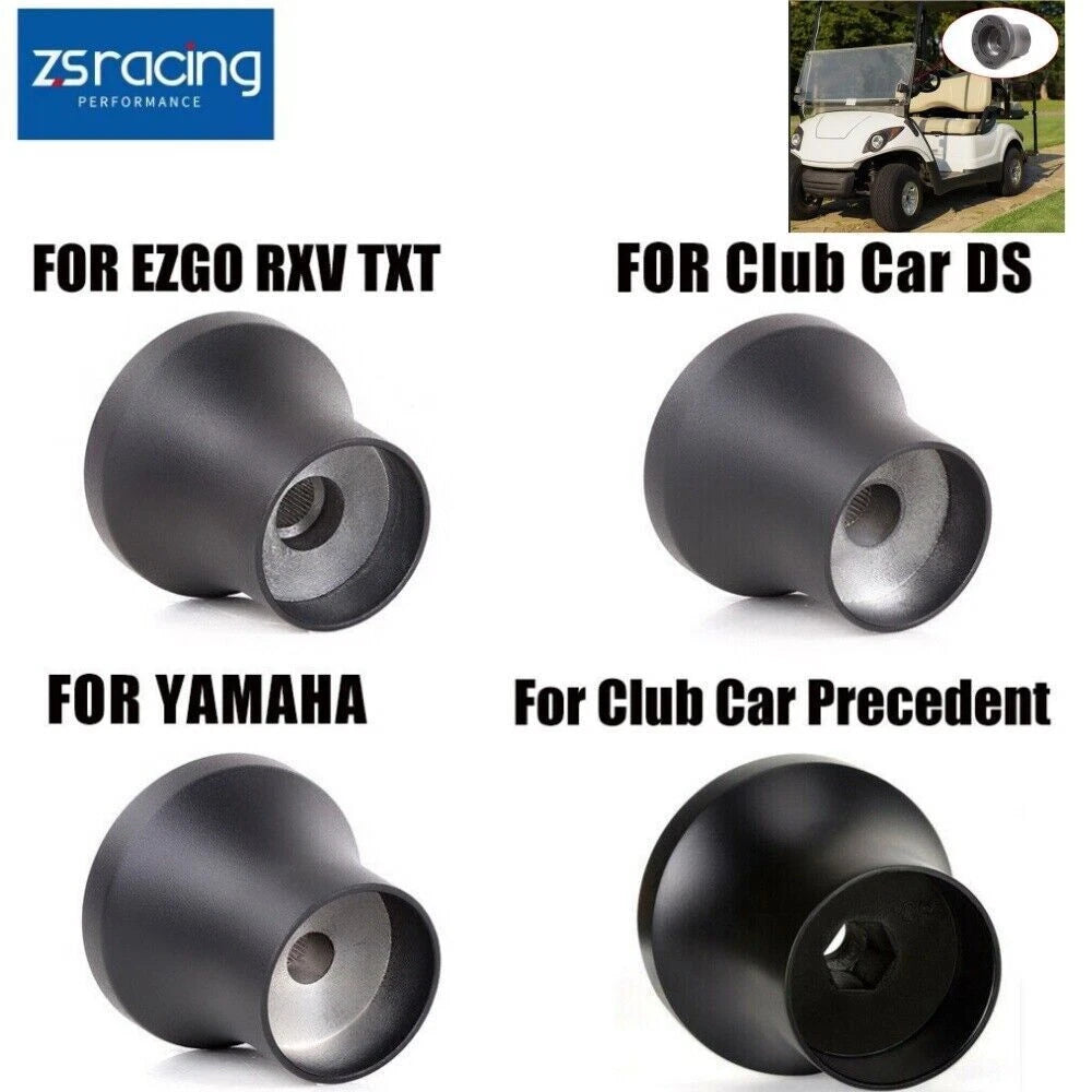 Steering Wheel Adapter for EZGO Club Car Yamaha (Optional Black/Chrome)