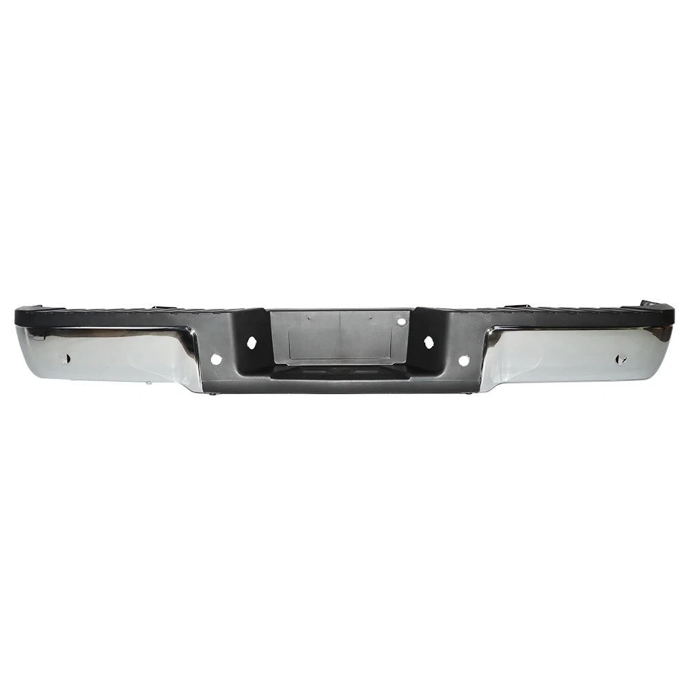 Chrome Rear Bumper Assembly w/ Sensor Hole for Ford F150 (2009–2014)