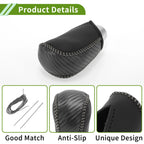 Gear Shift Knob Cover for Toyota Corolla (2009–2013) Black Carbon Fiber