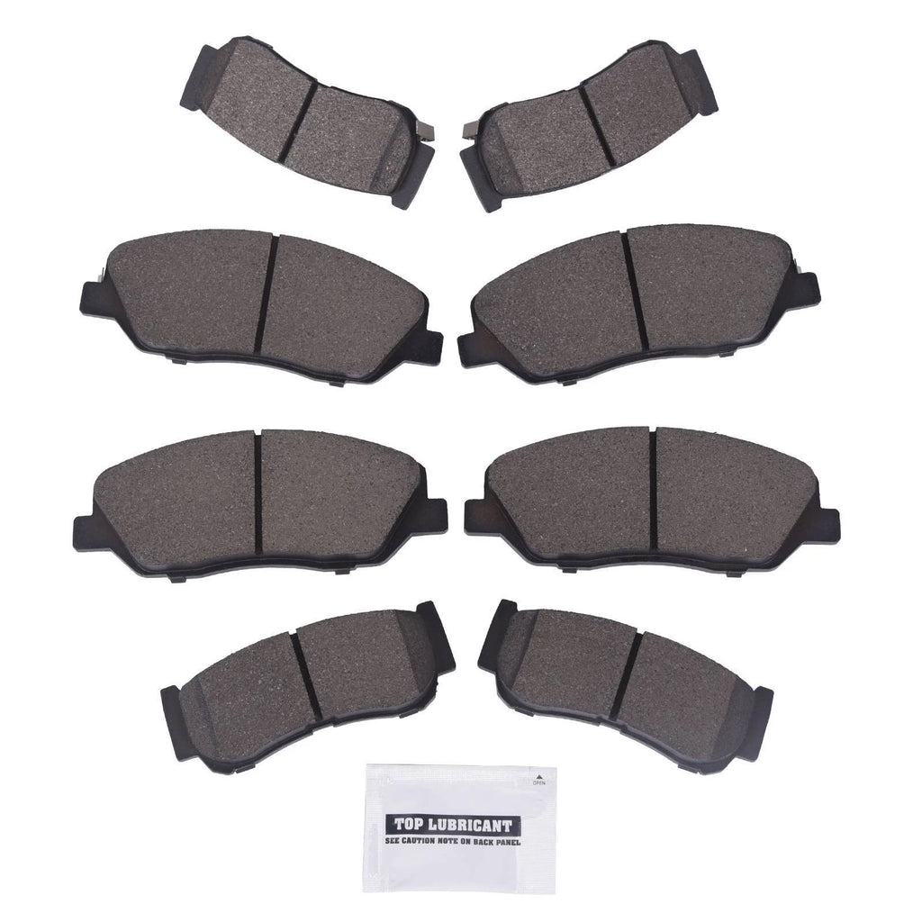 Set of 4 Ceramic Brake Pads for Hyundai Santa Fe (2007–2009)