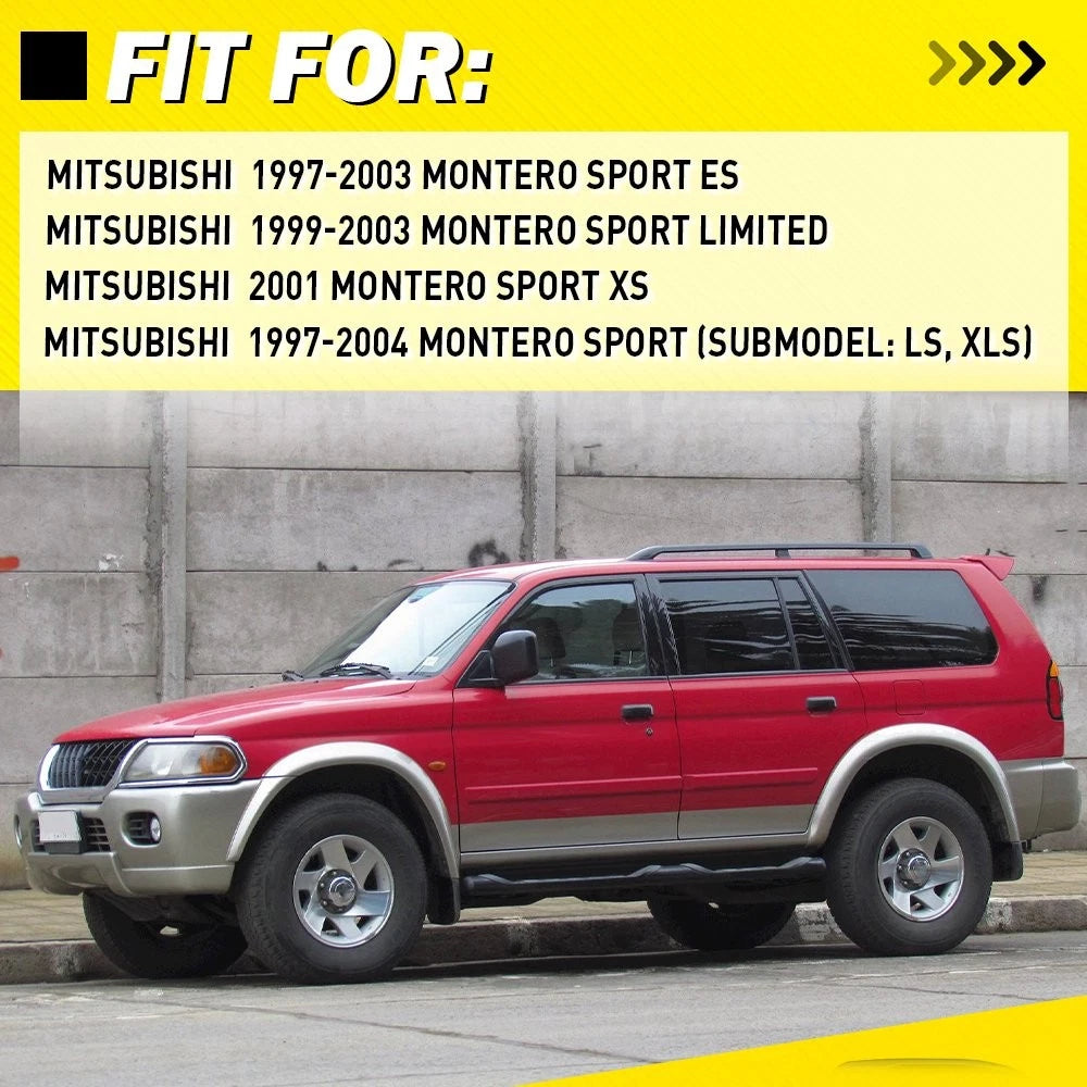 2X Front Exterior Door Handle Assembly for Mitsubishi Montero (1999–2003)