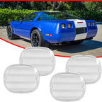 Set of 4 Clear Tail Light Lenses for Chevy Corvette C4 (1990–1996)