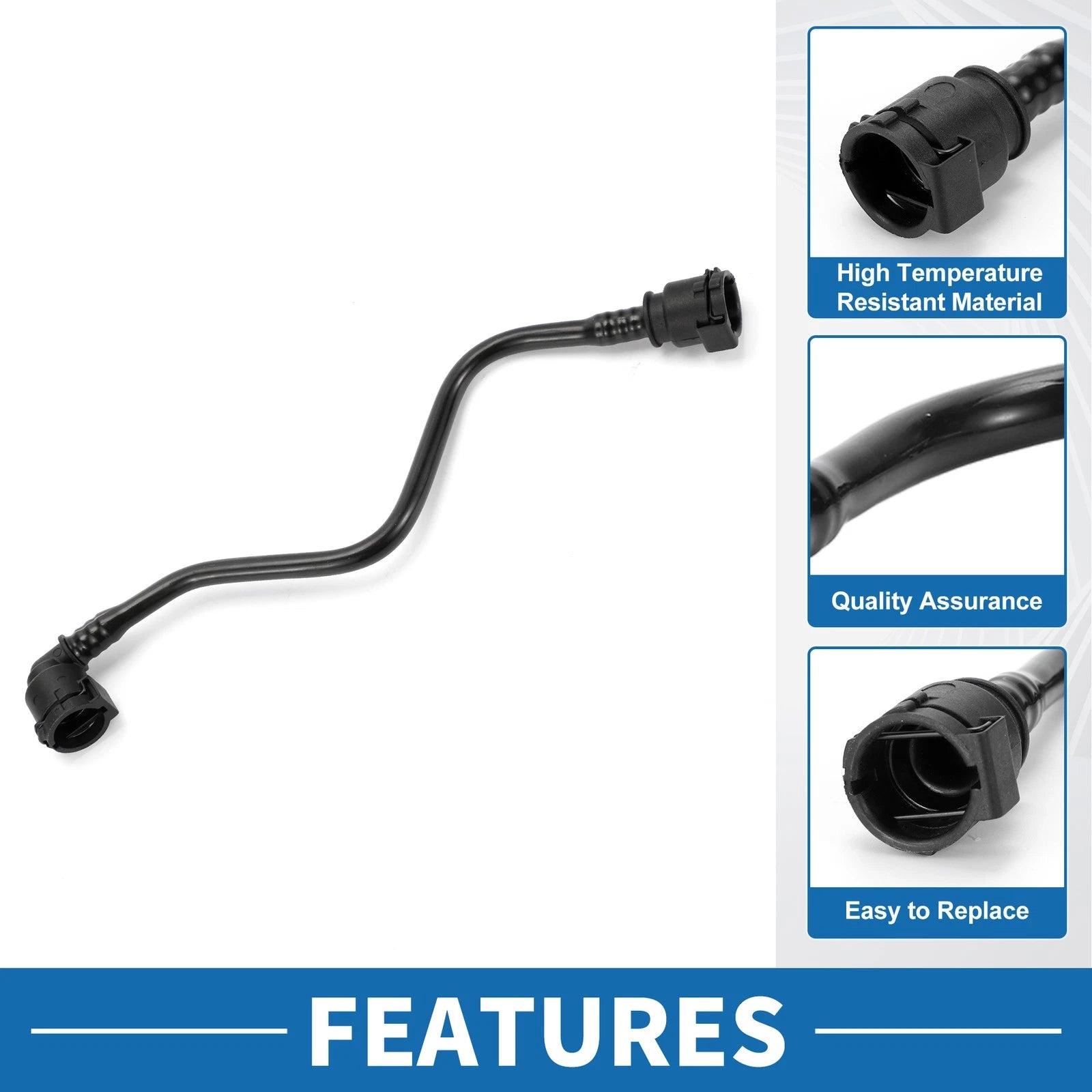Radiator Hose No.17128632260 for BMW 530e (2018–2022) Plastic Black