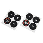 Gearbox Button Repair Decals Stickers for FIAT 500 (2012–2019)