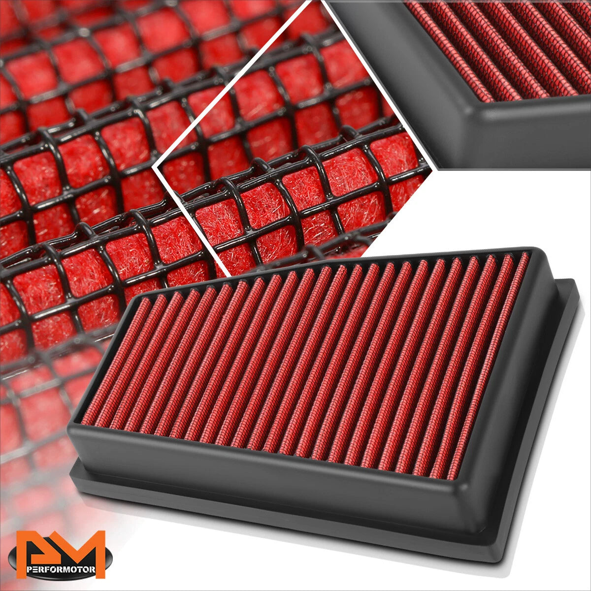Reusable Hi-Flow Air Filter Panel for Audi RS5 4.2L V8 (2013–2015)