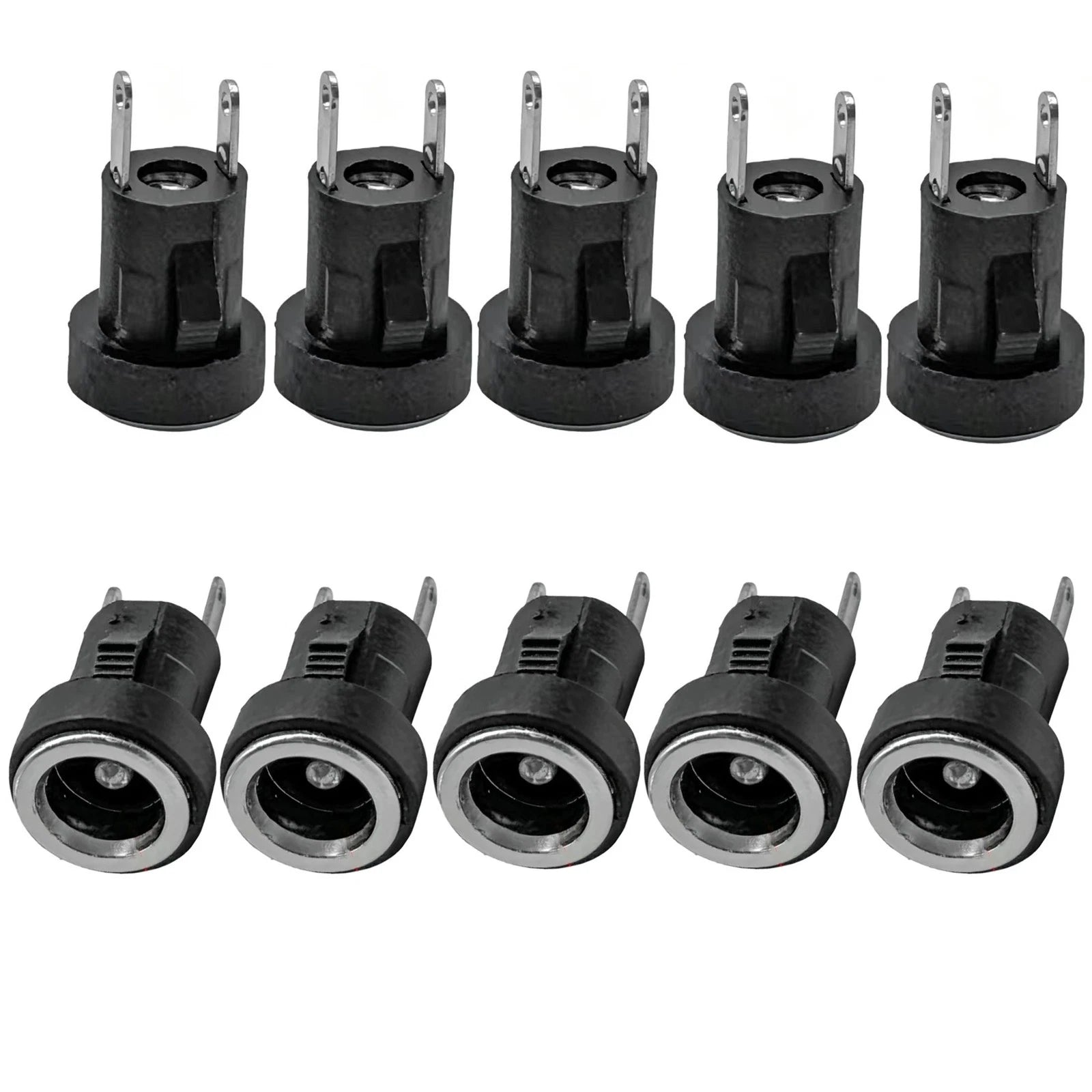 10pcs DC Power Socket Connector 5.5x2.1mm for PCB Applications