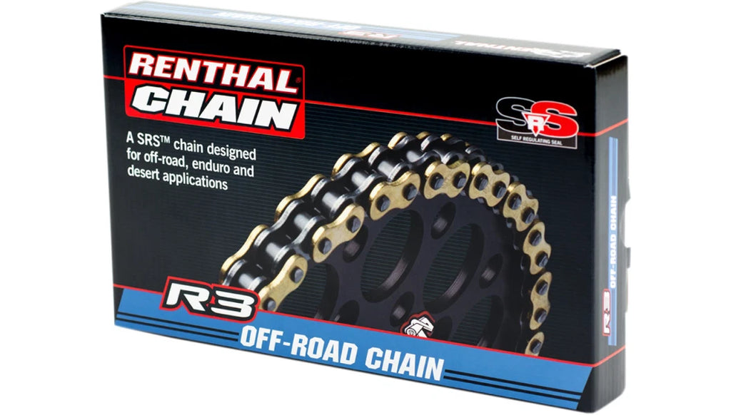 Renthal SRS 520 Dirt Bike Chain R3-3 120 Links for CRF KX YZ SXF SX (N/A)