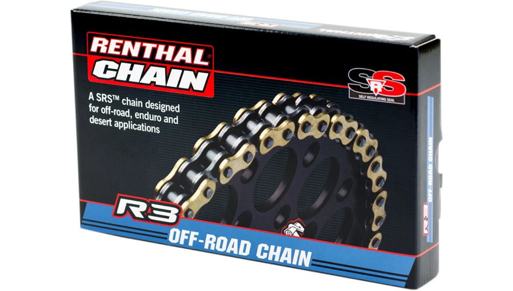Renthal SRS 520 Dirt Bike Chain R3-3 120 Links for CRF KX YZ SXF SX (N/A)
