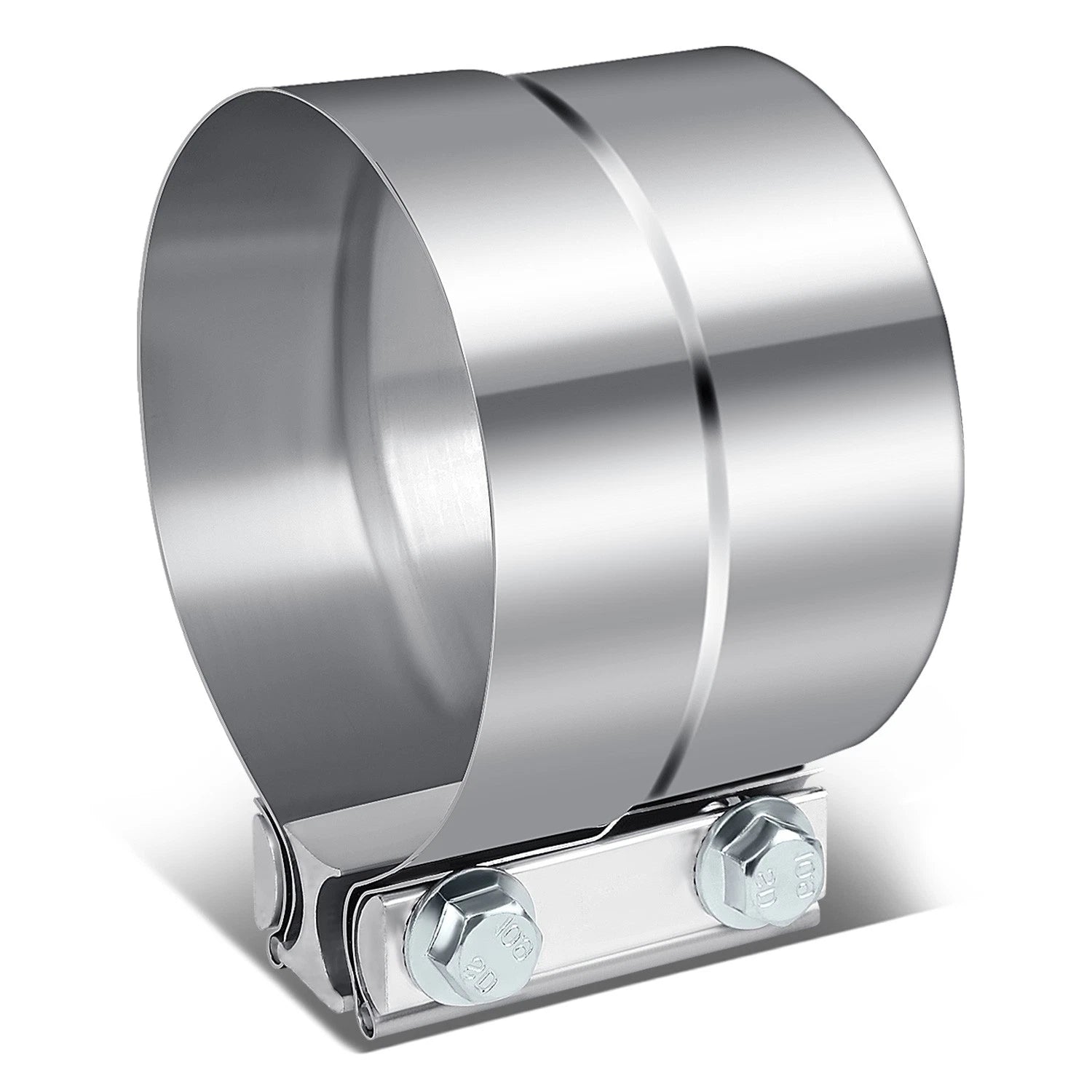 4" Lap Joint Exhaust Band Clamp for Universal Applications (T304 Stainless Steel)