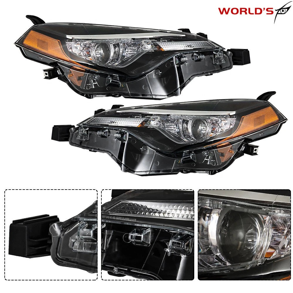 Pair Headlights for Toyota Corolla (2017–2019) LH+RH