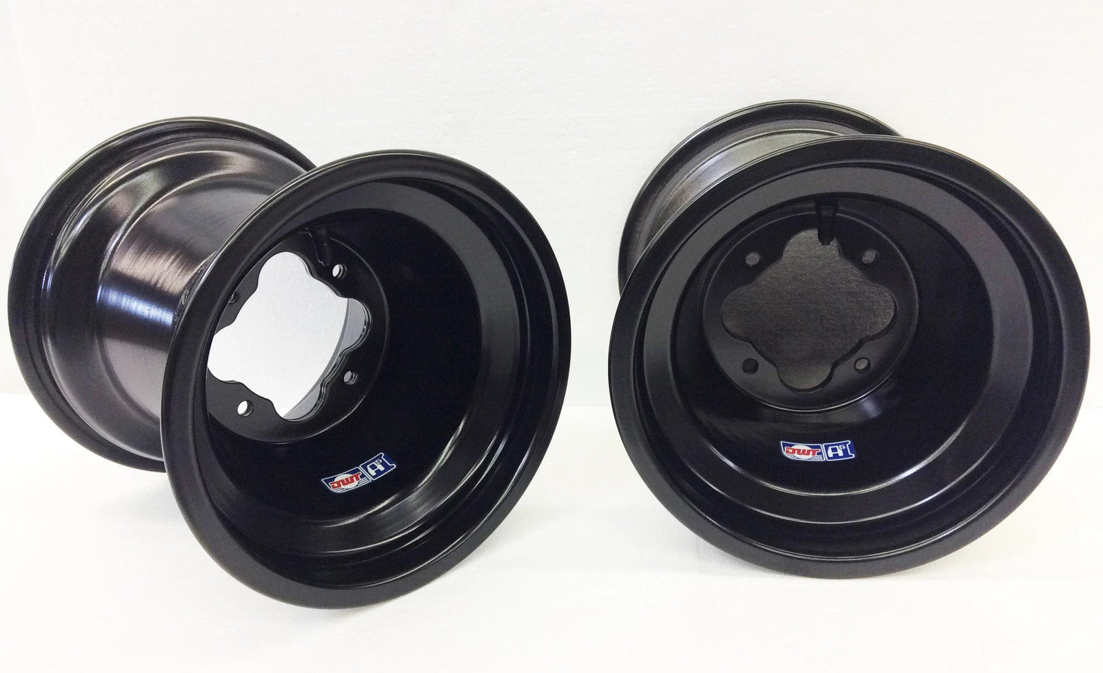 2X DWT Black A5 ATV Rear Wheel Rims 9" 9x8 4/115 for Yamaha YFZ450 Raptor 700 Banshee (2004–2023)