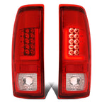 Red LED L-Bar Tail Brake Light Reverse Lamp for Ford Super Duty F150 (1999–2007)