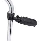 Black Hawk Eagle Foot Pegs for Suzuki Intruder, Harley Sportster (1" & 1.25" Clamp)