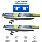 Set of 2 Wiper Blades for Dodge Nitro (2007–2011) - Michelin WeatherWise Hybrid 19"