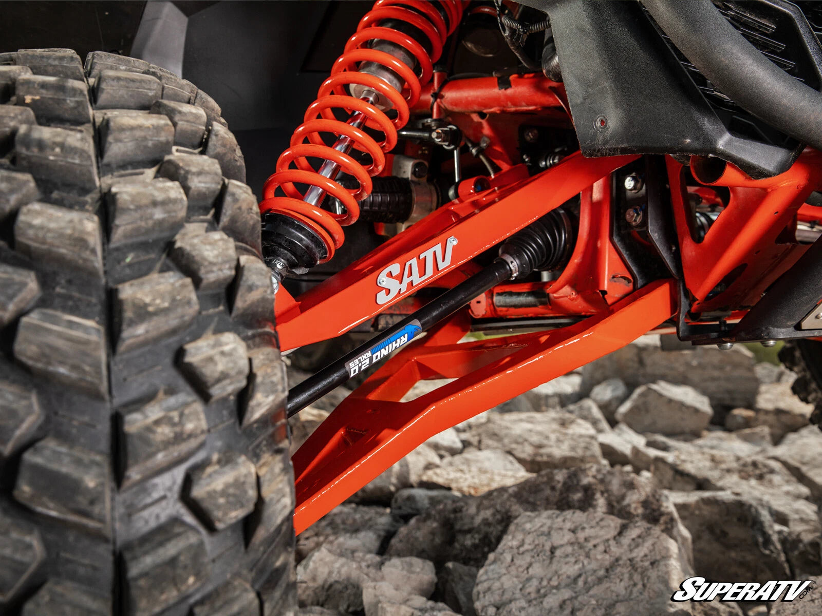SuperATV Sidewinder A-Arms for Can-Am Maverick X3 (2017–2023) - Red