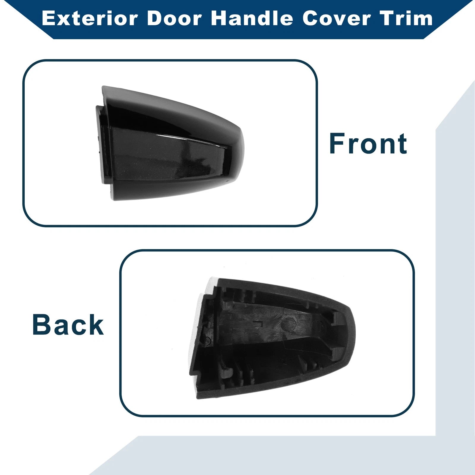 Exterior Door Handle Cover Trim for BMW X1 X2 X5 F15 X6 F16 (2014–2019) Blue ABS