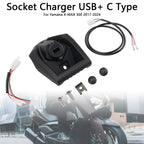 12V USB+C Quick Charger Socket for Yamaha X-MAX 300 (2017–2025)