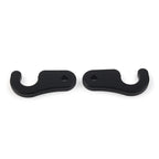 2X Black Sun Visor Clips for Jeep Wrangler JL JT JK (2018–Present)