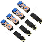 Set of 4 Blue Axle Straps for Car Hauler Trailer