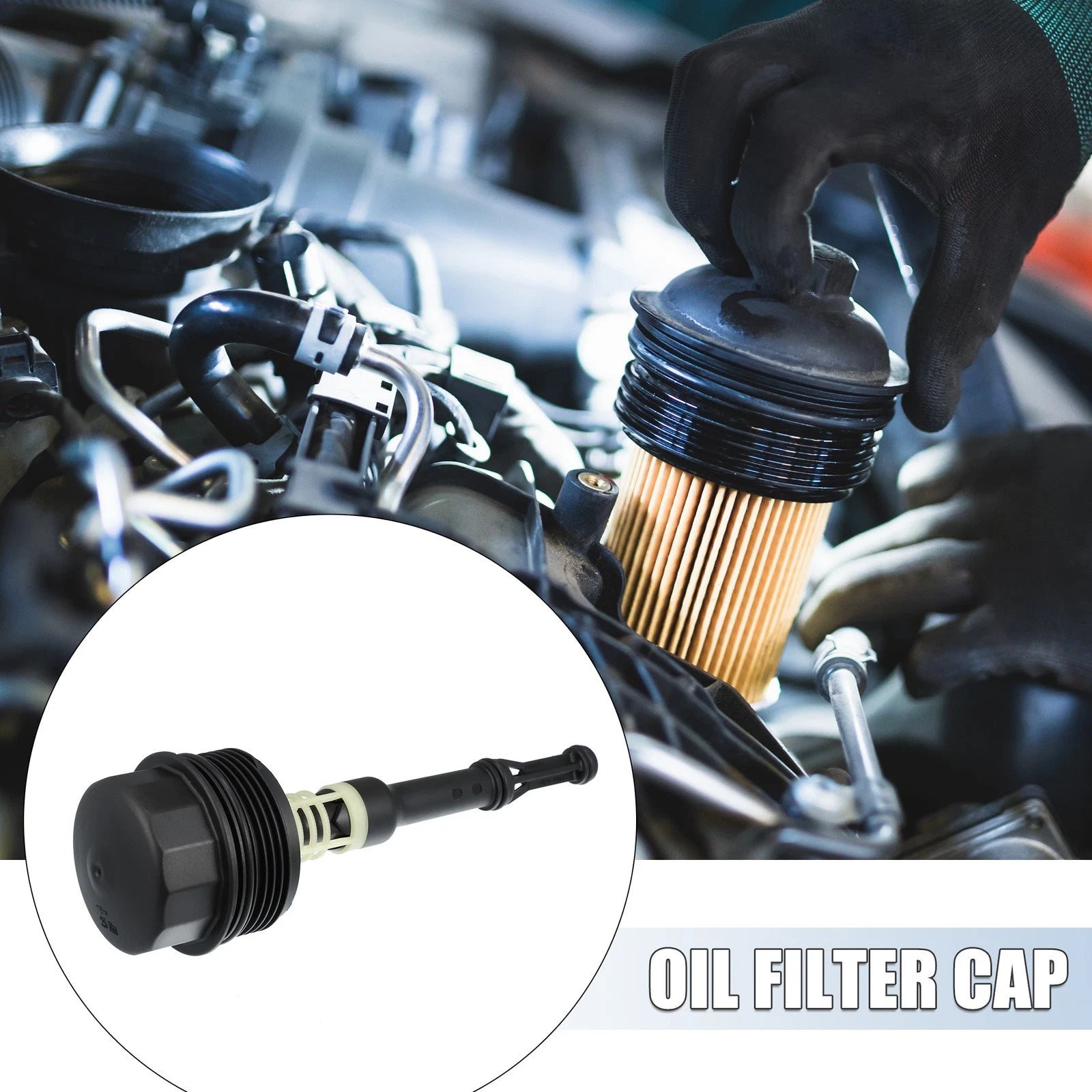 Oil Filter Cap Cover A6511800138 A6511800038 for Mercedes-Benz Sprinter (2007–2018)