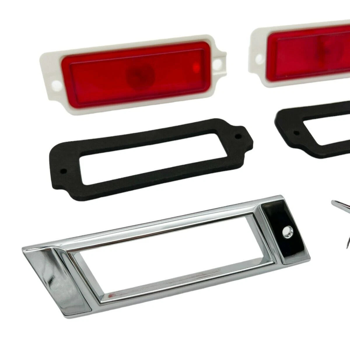Rear Red Marker Light Assemblies Replacement for 1968 Chevy Passenger Car