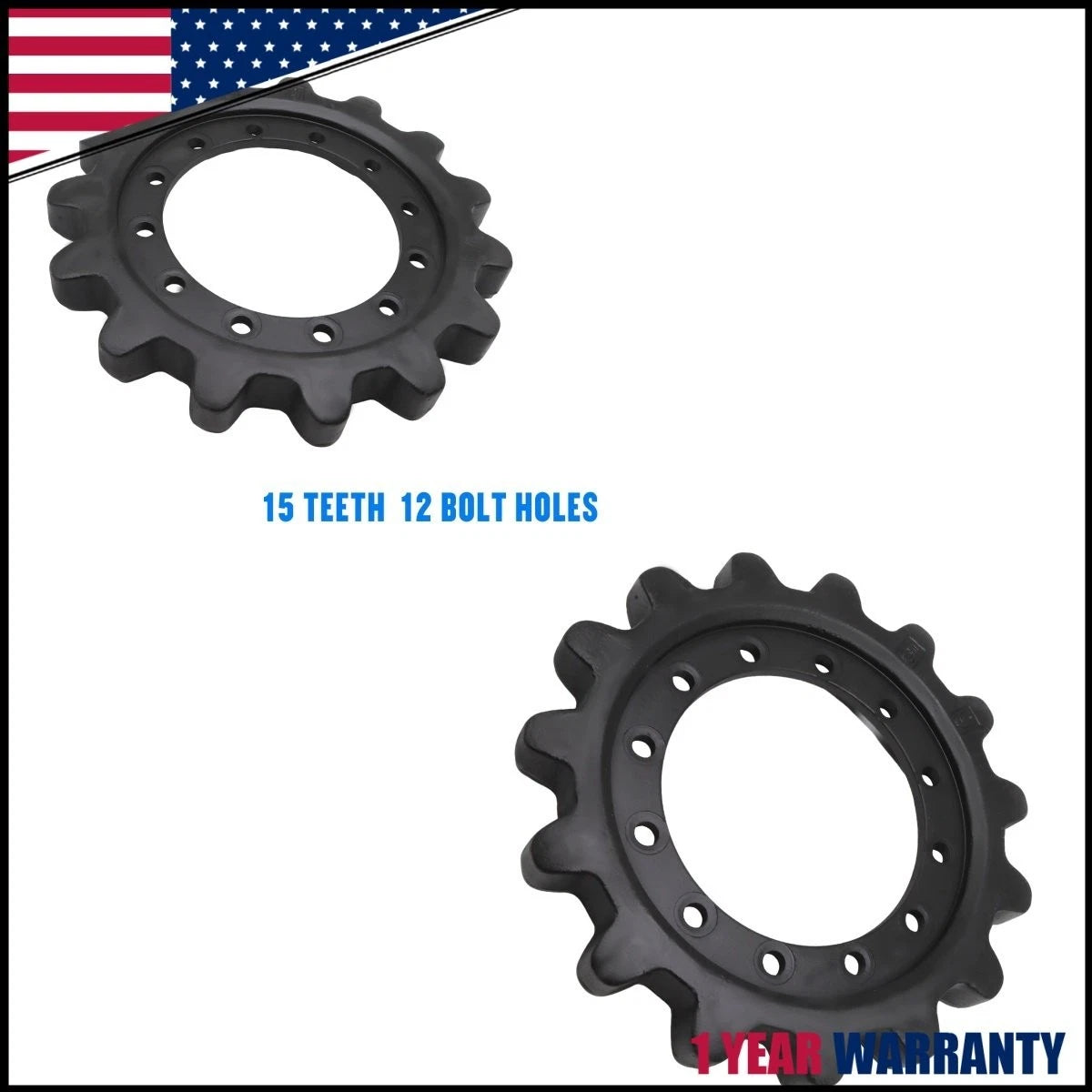 2X Drive Sprocket for Caterpillar 249D 249D3 239D3 239D 259D3 259D 259B3 (2014–2023)