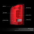 Set of 2 Full LED Tail Brake Light Lamps for Chevy Silverado 1500 2500 (2007–2014)