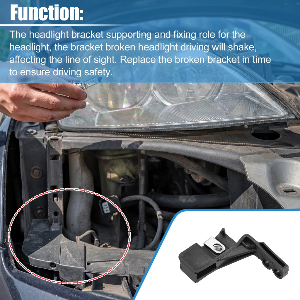 1 Pair Headlight Support Mount Bracket for Ford Lincoln 
