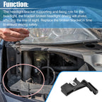 1 Pair Headlight Support Mount Bracket for Ford Lincoln 