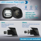 White LED License Plate Lights for Chevy Blazer S10 GMC Sonoma Jimmy