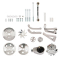 Chrome Engine Bracket Set for Chevy Small Block (1969–1987)