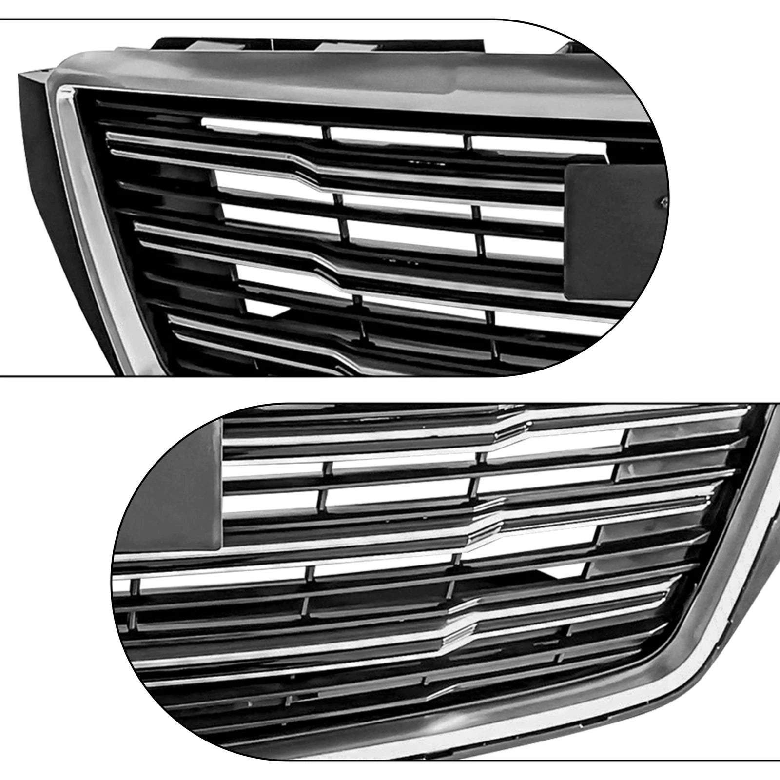 Black Front Upper Chrome Grill for Cadillac XTS (2018-2019)
