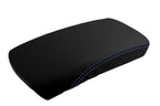Leather Console Lid Armrest Cover for Nissan Rogue (2014–2016) Blue Stitch