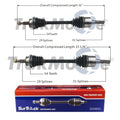Set of 2 Rear CV Axle Shafts for Ford Explorer Sport Trac (2001–2005)