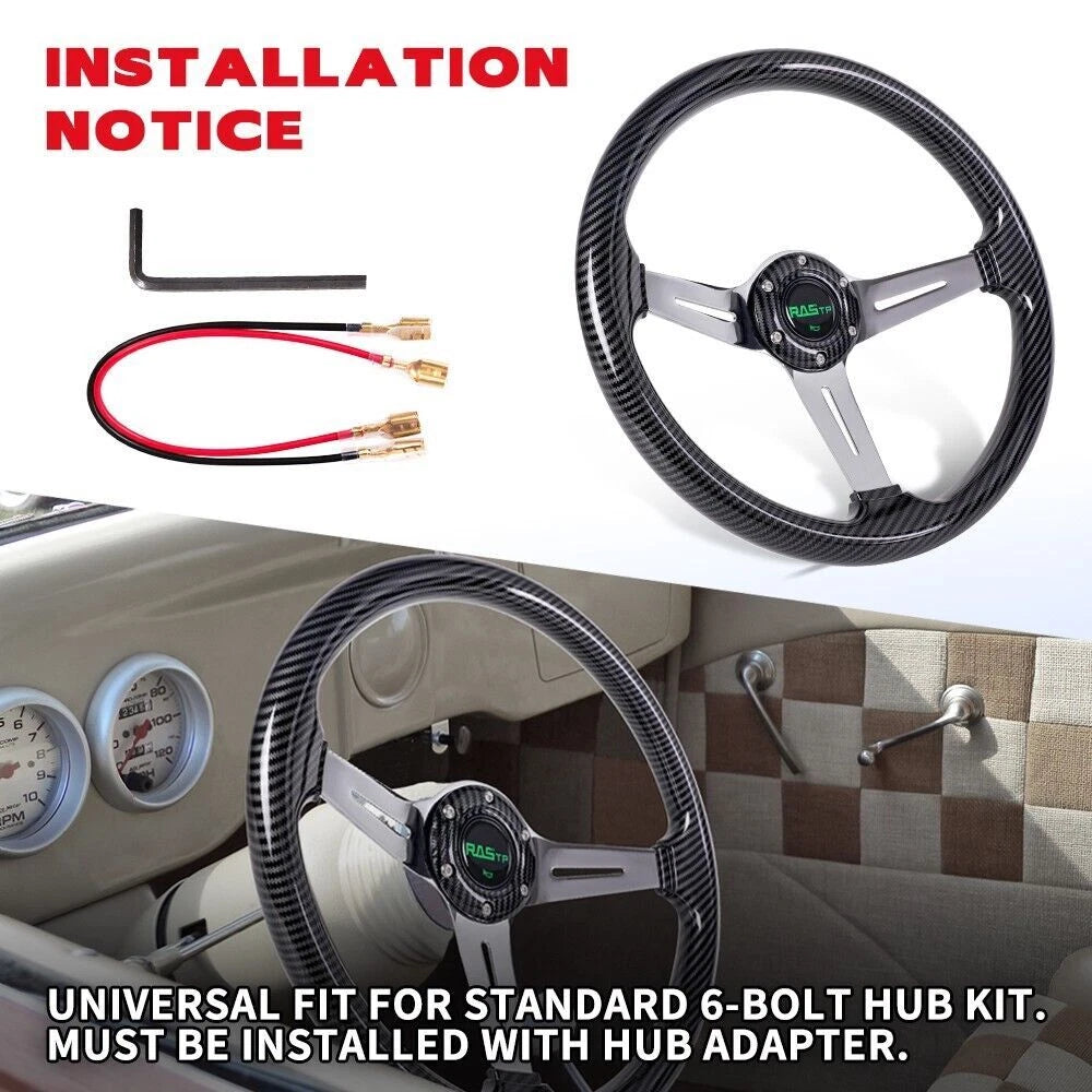 14 Inch Acrylic Steering Wheel for EZGO TXT/Club Car/Yamaha