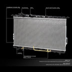 Aluminum Core Replacement Radiator for Hyundai Sonata/KIA Optima (1999–2006) DPI-2339