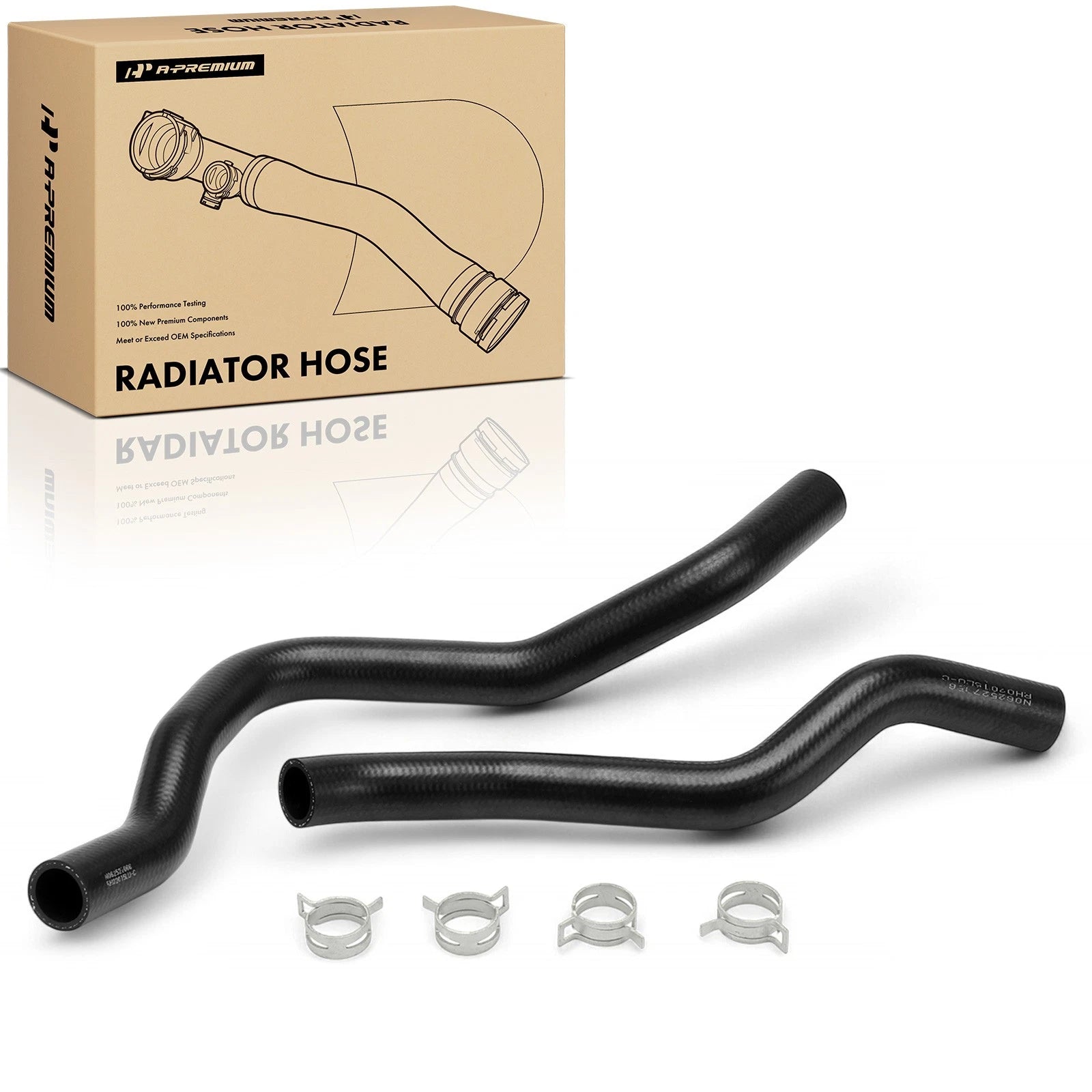 2Pcs Molded Radiator Coolant Hose for Honda Pilot (2003–2008)