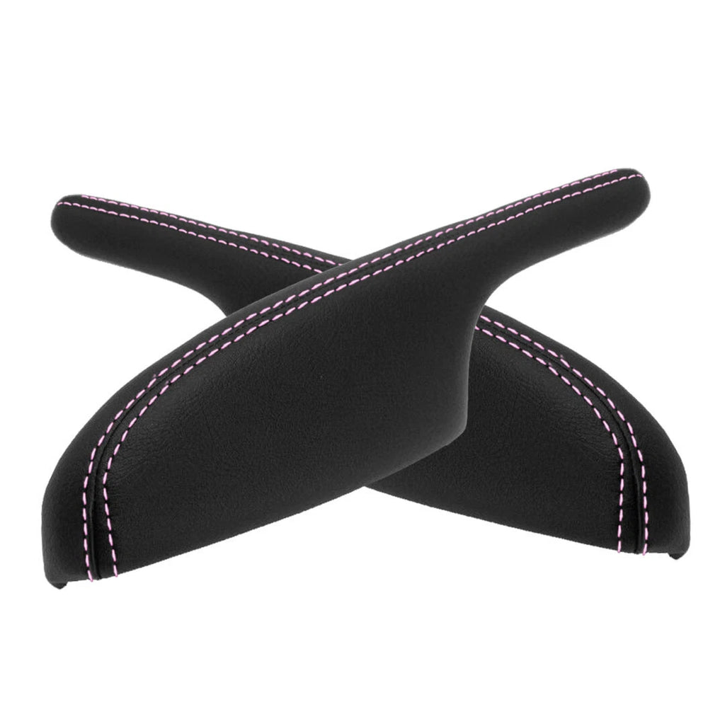 Leather Door Panel Armrest Cover for Acura MDX (2001–2006) Pink Stitch