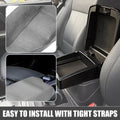 Car Center Console Armrest Cover Trim for Hyundai Sonata (2015-2019) Gray