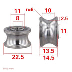 Track Pulley Sliding Rollers Bearing 22mm for Industrial Use (U22 T22)